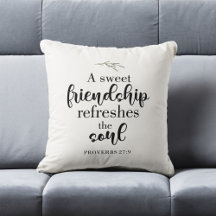 Sweet Friendship Bible Verse Hand Lettering Quote