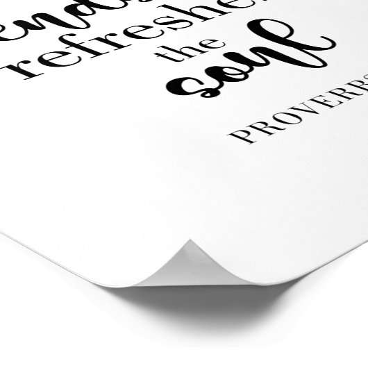 Sweet Friendship Bible Verse Hand Lettering Quote Poster (Hoek)