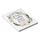Sweet Friendship verfrist de Soul Floral Notitieblok (Schuin)