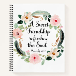 Sweet Friendship verfrist de Soul Floral Notitieboek