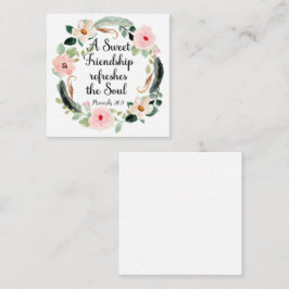 Sweet Friendship verfrist de Soul Floral Notitiekaartje