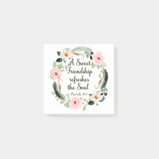 Sweet Friendship verfrist de Soul Floral Post-it® Notes (Voorkant)