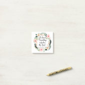 Sweet Friendship verfrist de Soul Floral Post-it® Notes (Op bureau)