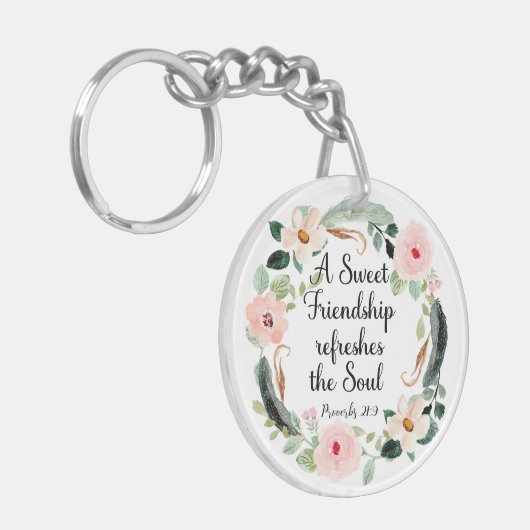 Sweet Friendship verfrist de Soul Floral Sleutelhanger (Voorkant Links)