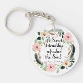 Sweet Friendship verfrist de Soul Floral Sleutelhanger (Voorkant)