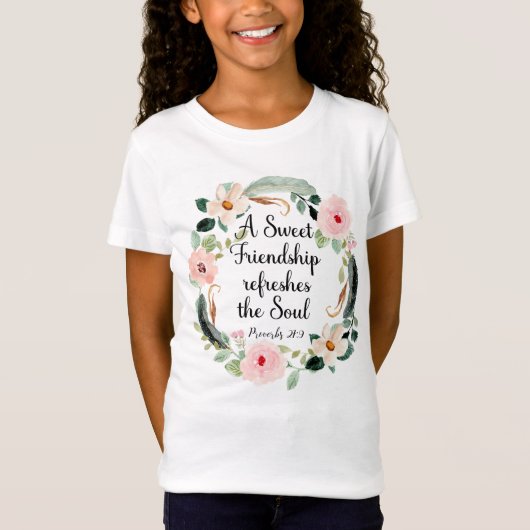 Sweet Friendship verfrist de Soul Floral T-shirt (Voorkant)