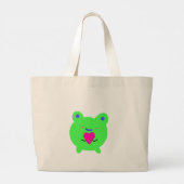 Sweet Frog met hart Grote Tote Bag (Achterkant)