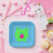 Sweet Frog met hart Papieren Bordje (Feest)