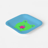 Sweet Frog met hart Papieren Bordje (Gebogen)