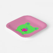 Sweet Frog met hart Papieren Bordje (Gebogen)