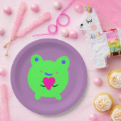 Sweet Frog met hart Papieren Bordje (Feest)
