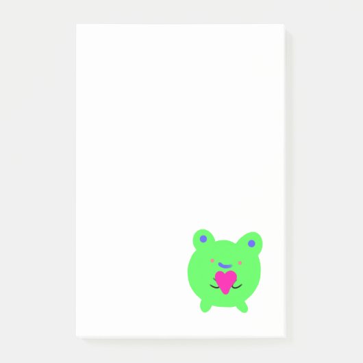 Sweet Frog met hart Post-it® Notes (Voorkant)