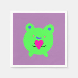 Sweet Frog met hart Servet