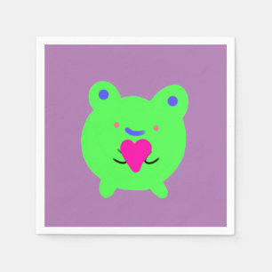 Sweet Frog met hart Servet