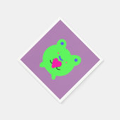 Sweet Frog met hart Servet (Hoek)