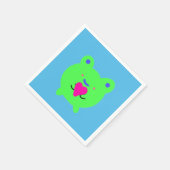 Sweet Frog met hart Servet (Hoek)