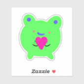 Sweet Frog met hart Sticker (Vel)