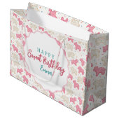 Sweet Frosted Animal Cookies Birthday Custom Groot Cadeauzakje (Voorkant Gekanteld)