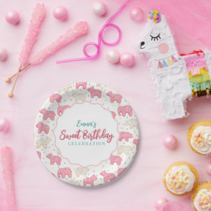 Sweet Frosted Animal Cookies Verjaardag Papieren Bordje