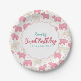 Sweet Frosted Animal Cookies Verjaardag Papieren Bordje