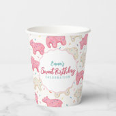 Sweet Frosted Animal Cookies Verjaardagsfeest Papieren Bekers (Achterkant)