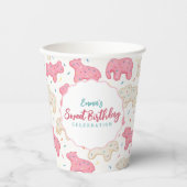 Sweet Frosted Animal Cookies Verjaardagsfeest Papieren Bekers (Voorkant)