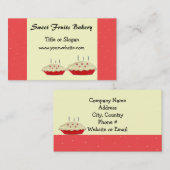 Sweet Fruits Bakery Design Visitekaartje (Voorkant / Achterkant)