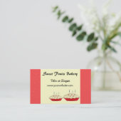 Sweet Fruits Bakery Design Visitekaartje (Staand voorkant)