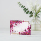 💍Sweet Fuchsia Enchantment Waterverf Plaatskaartje (Staand voorkant)