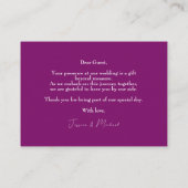 💍Sweet Fuchsia Enchantment Waterverf Plaatskaartje (Achterkant)