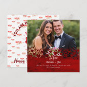 Sweet & Fun Gepersonaliseerde Foto Valentijn's Day Kaart (Voorkant / Achterkant)