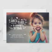 Sweet Fun Santa Claus komt naar de bioscoop Feestdagenkaart (Voorkant)