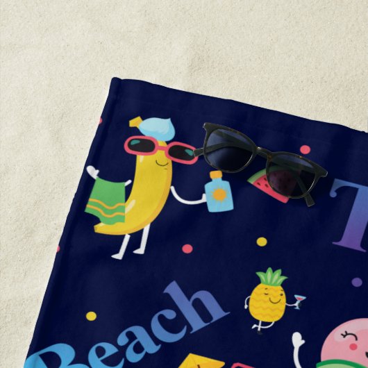 Sweet Furits Summer Pattern Strandlaken (In situ)