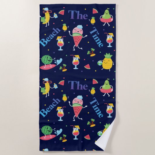 Sweet Furits Summer Pattern Strandlaken (Voorkant)