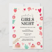 Sweet Galentines Day Invitation Donut Treats Kaart (Voorkant)