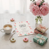 Sweet Galentines Day Invitation Donut Treats Kaart
