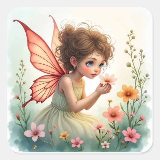 Sweet Garden Fairy Sticker (Voorkant)