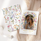 Sweet Garden Floral Arch Foto Bewaar de datum Kaart