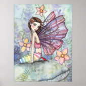 Sweet Garden Flower Fairy Poster Print (Voorkant)