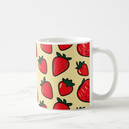 Sweet Garden Mok – Rode aardbeien (Rechts)