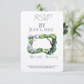 Sweet Garden RSVP Kaart (Staand voorkant)