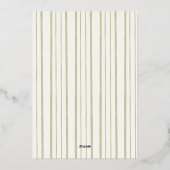 Sweet Garland Gold Painted Kerstkaart Folie Uitnodiging (Achterkant)