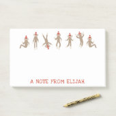 Sweet & Gekke Sock Monkey op maat Post-it® Notes (Op bureau)