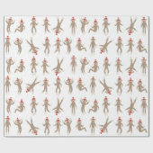 Sweet & Gekke sokaap wit Cadeaupapier (Vlak)