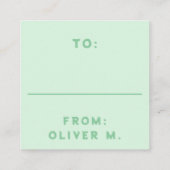 Sweet Gelato Mint Classroom Valentijnsdag Kaart (Achterkant)