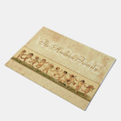  Sweet Gelukkig Kersubs dansen Gepersonaliseerd Deurmat (Schuin)