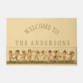  Sweet Gelukkig Kersubs dansen Gepersonaliseerd Deurmat (Voorkant)