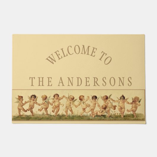  Sweet Gelukkig Kersubs dansen Gepersonaliseerd Deurmat (Voorkant)