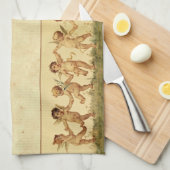 Sweet Gelukkig Kersubs dansen Gepersonaliseerd Theedoek (Quarter Fold)