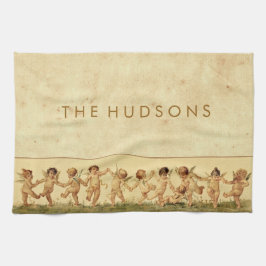  Sweet Gelukkig Kersubs dansen Gepersonaliseerd Theedoek